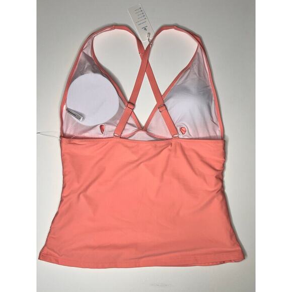 NWT Beachsissi Floral Swimsuits V-Neck Tummy Control Tankini Set Pink Women's XL - Picture 5 of 9